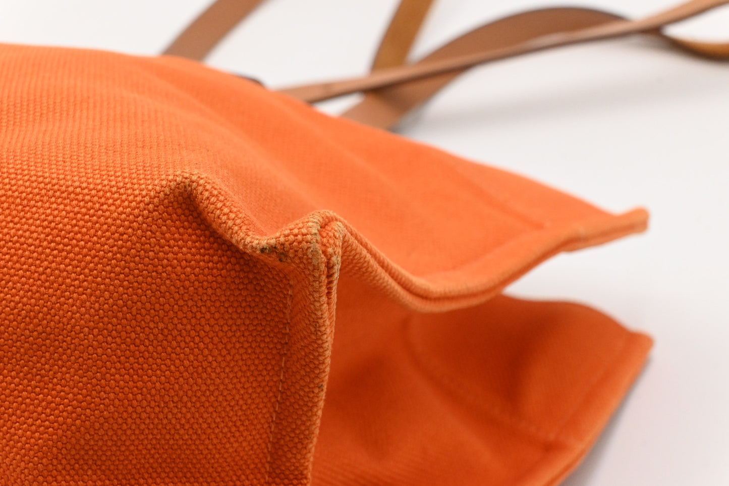 Hermes Etriviere Tote Bag in Orange Canvas