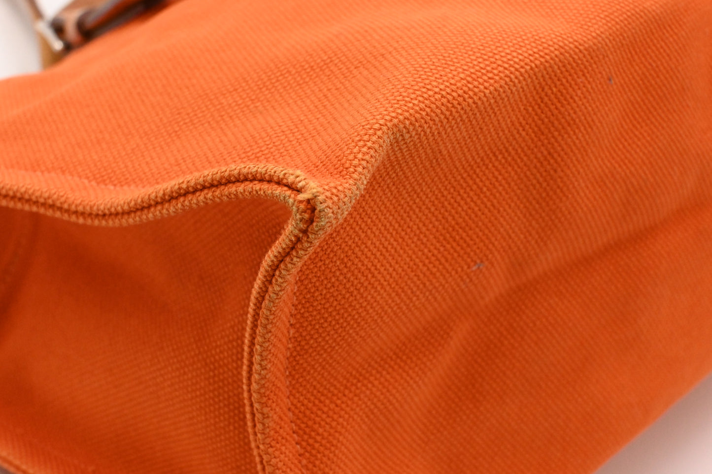 Hermes Etriviere Tote Bag in Orange Canvas