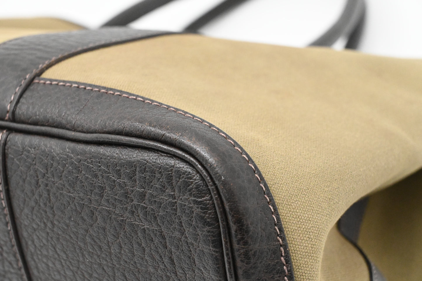 Hermes Garden Party 36 in Green Canvas