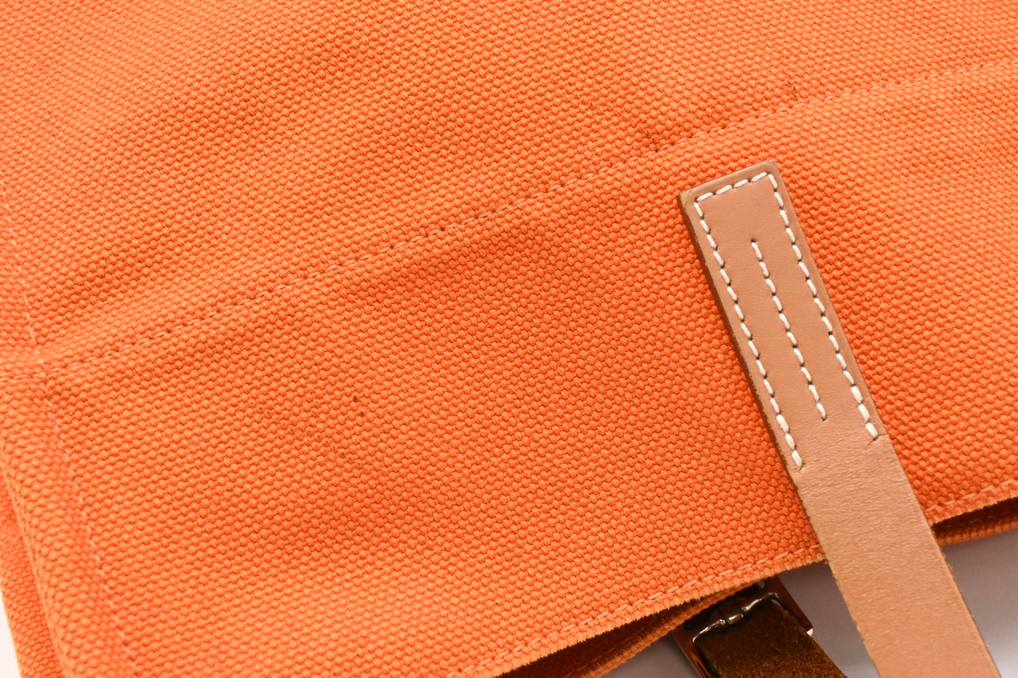 Hermes Etriviere Tote Bag in Orange Canvas