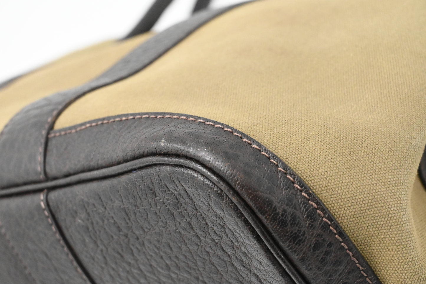 Hermes Garden Party 36 in Green Canvas