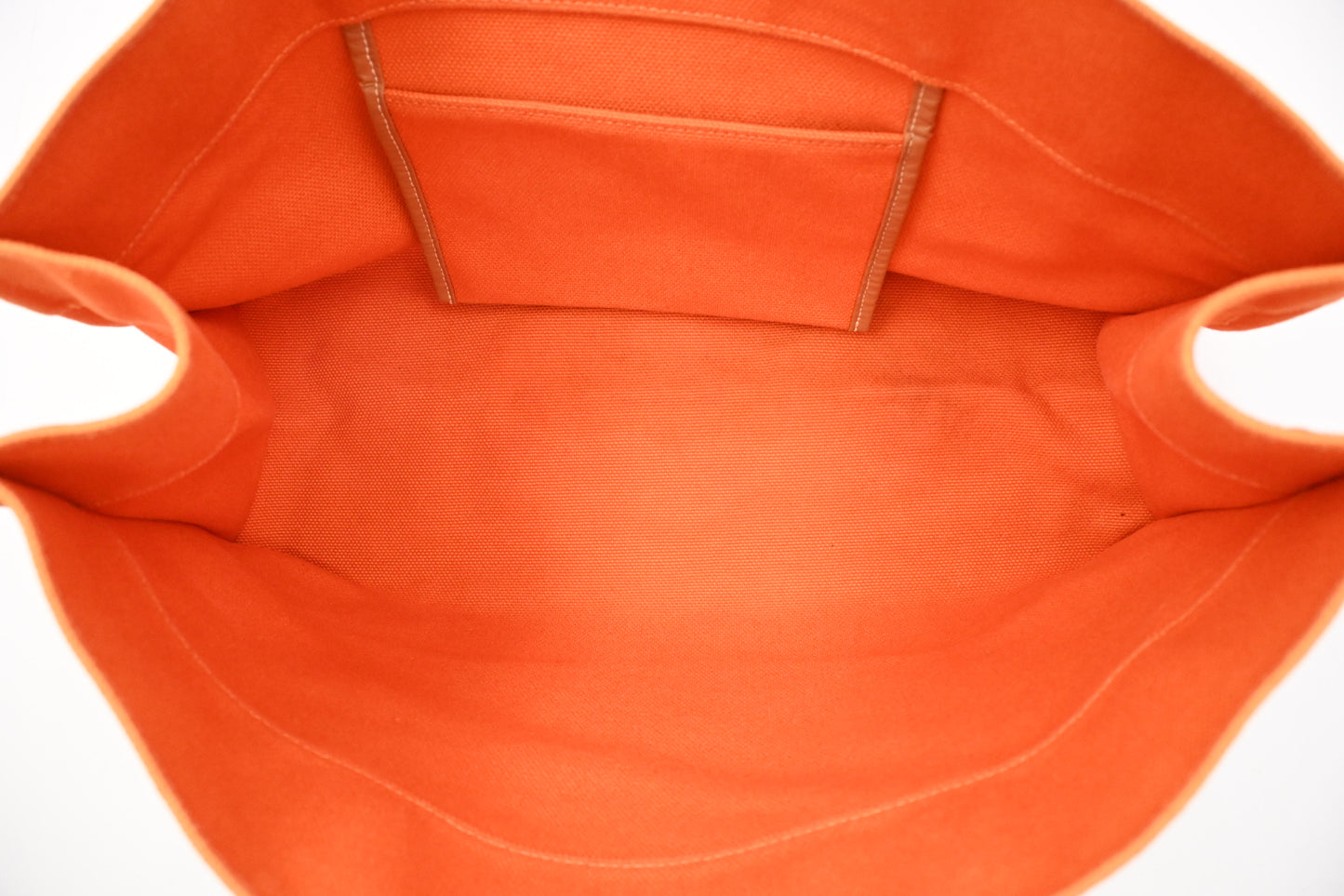 Hermes Etriviere Tote Bag in Orange Canvas
