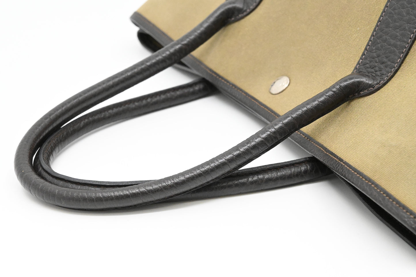 Hermes Garden Party 36 in Green Canvas