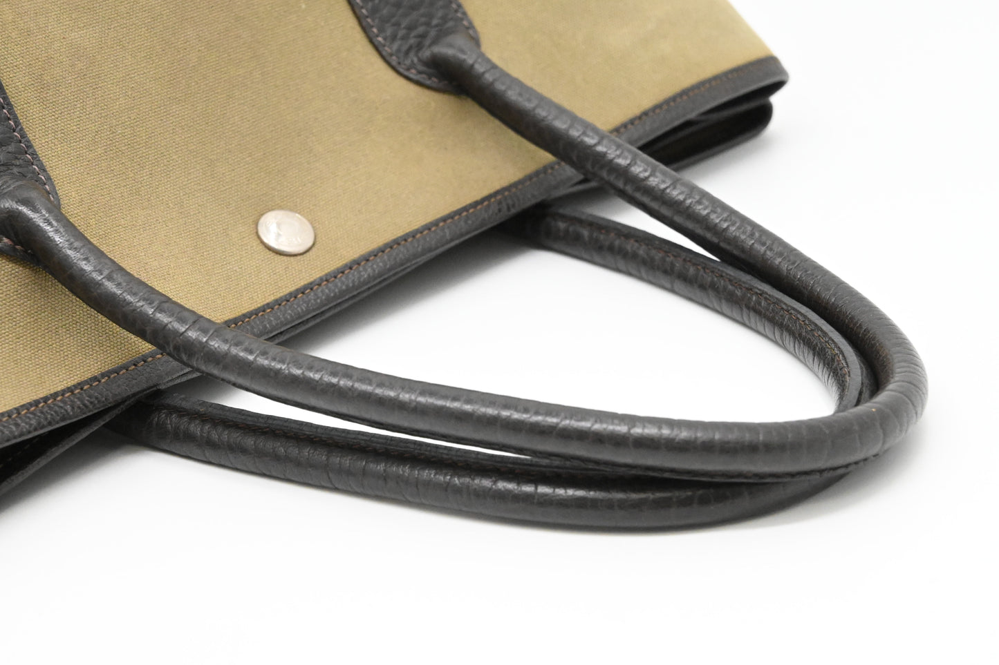 Hermes Garden Party 36 in Green Canvas