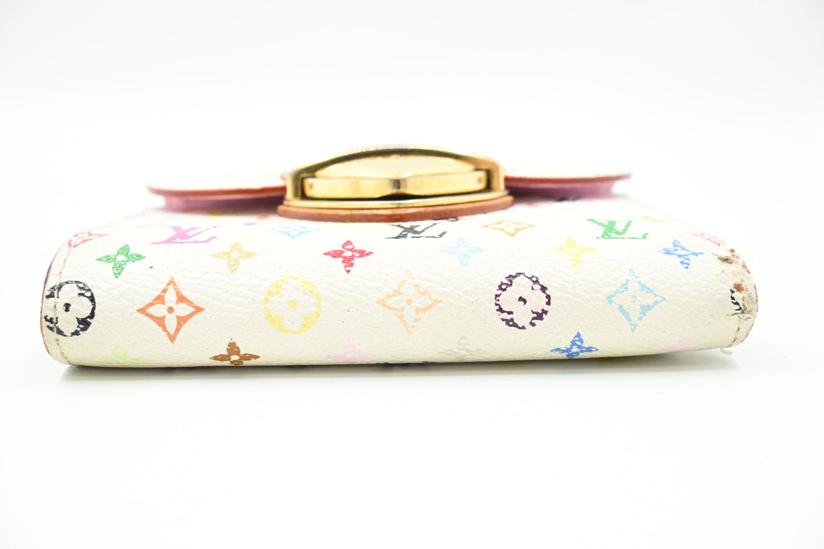Louis Vuitton Koala Wallet in White Multicolor Monogram Canvas