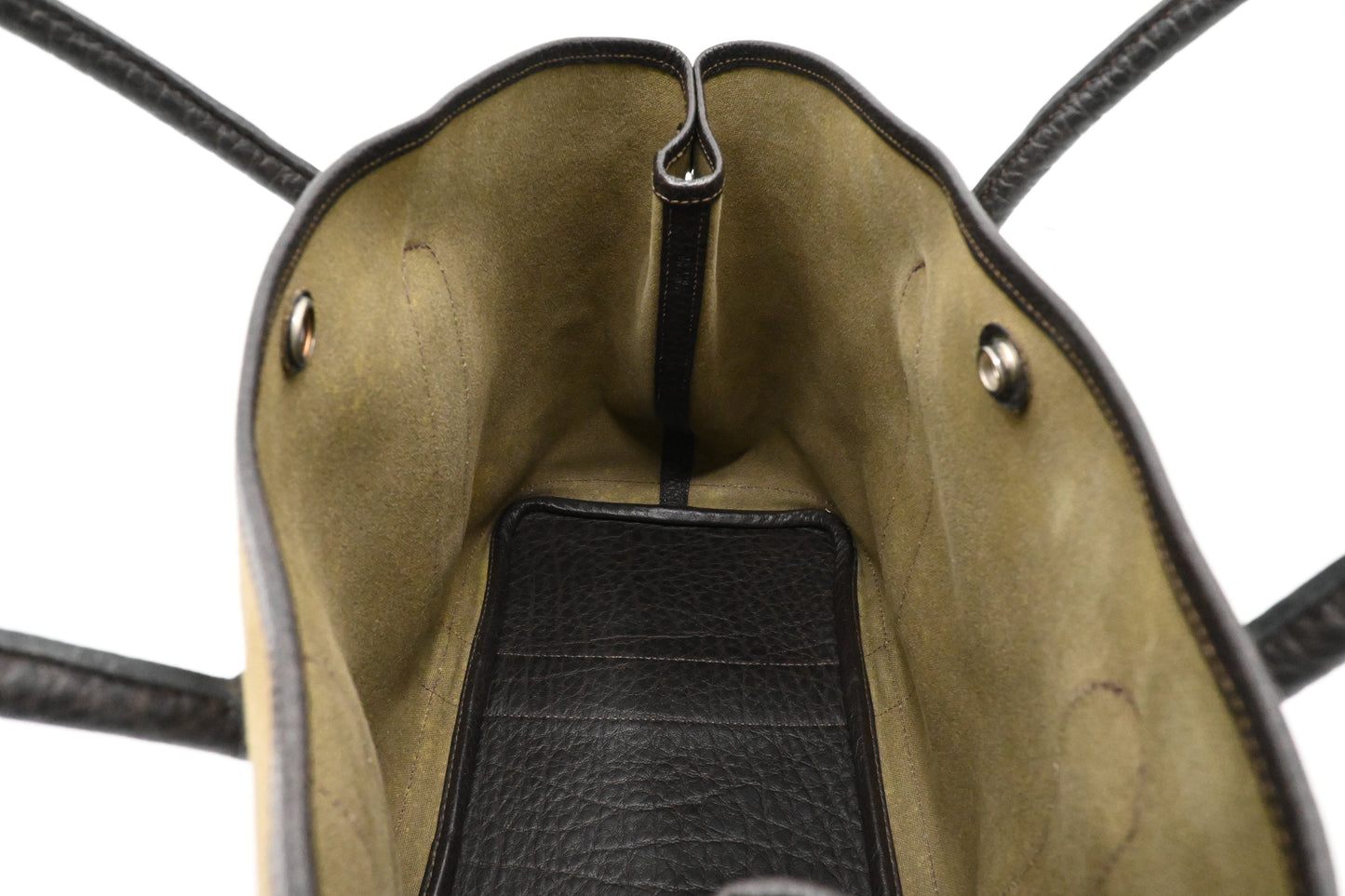 Hermes Garden Party 36 in Green Canvas