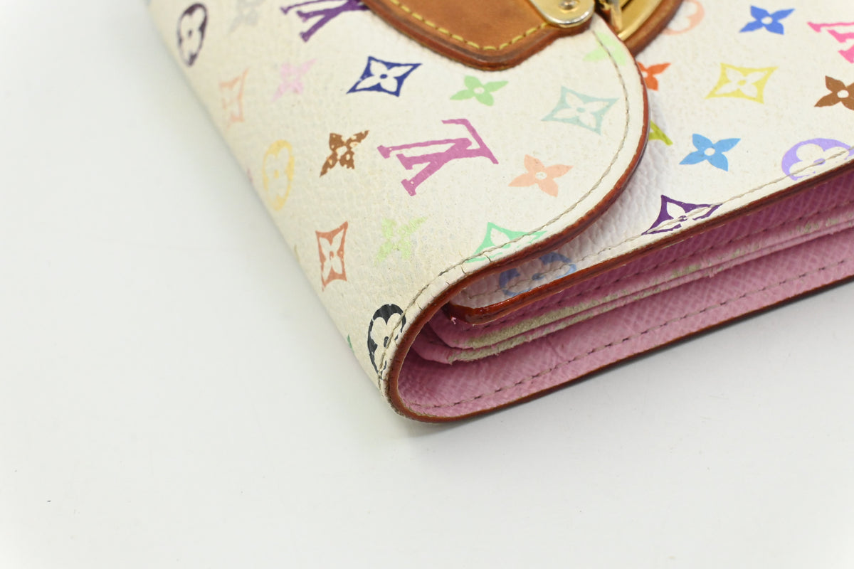 Louis Vuitton Koala Wallet in White Multicolor Monogram Canvas