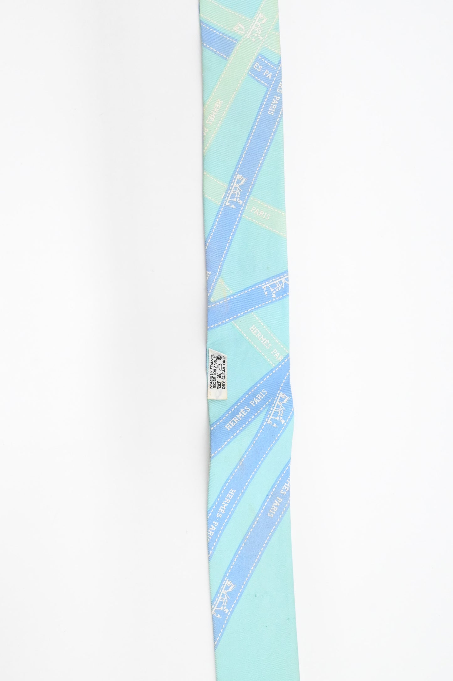 Hermes Twilly in Blue Silk