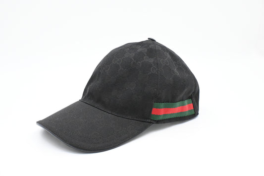 Gucci Cap in Black GG Canvas