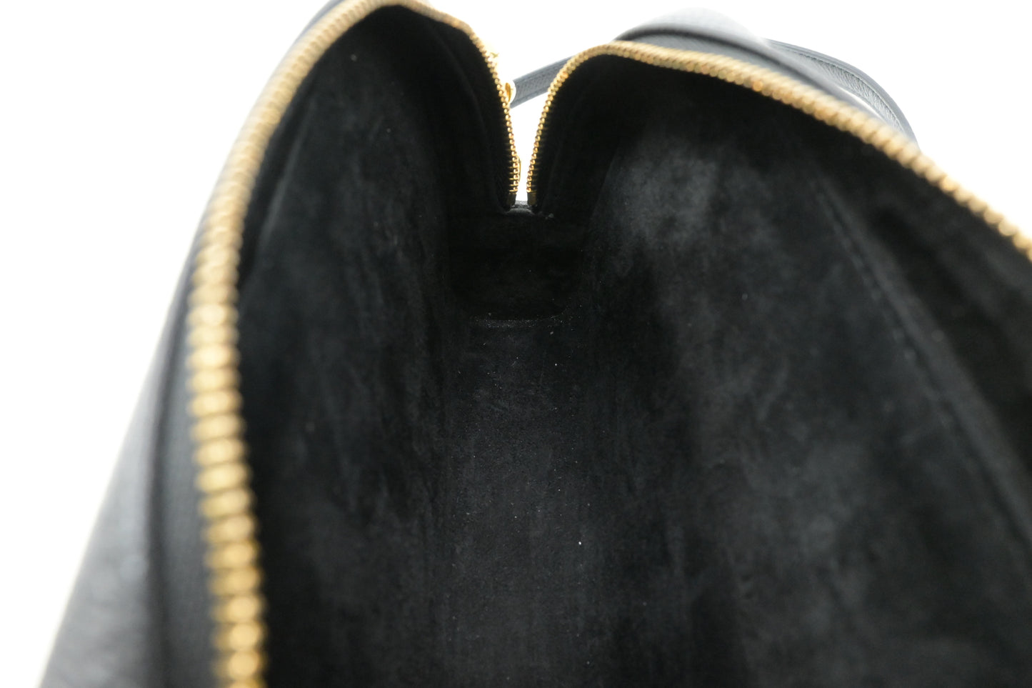 Dior Caro Double Pouch in Black Leather