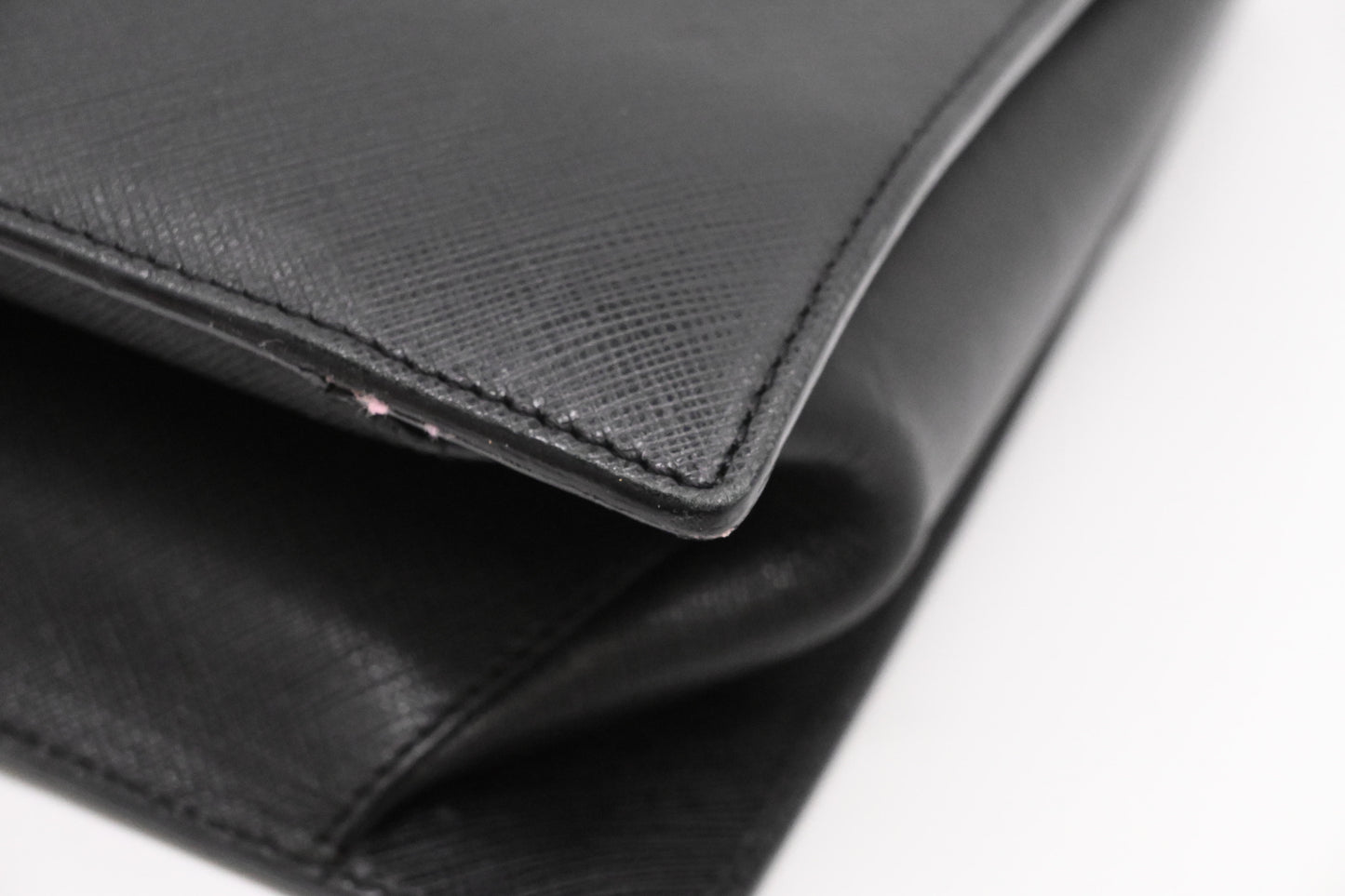 Ferragamo Top Handle Handbag in Black Leather
