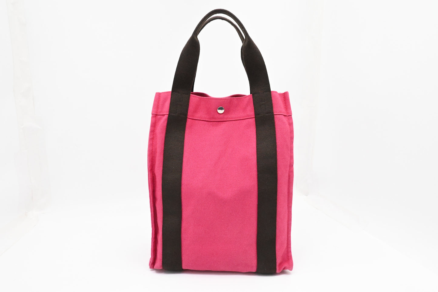 Hermes Herline Tote in Pink Canvas