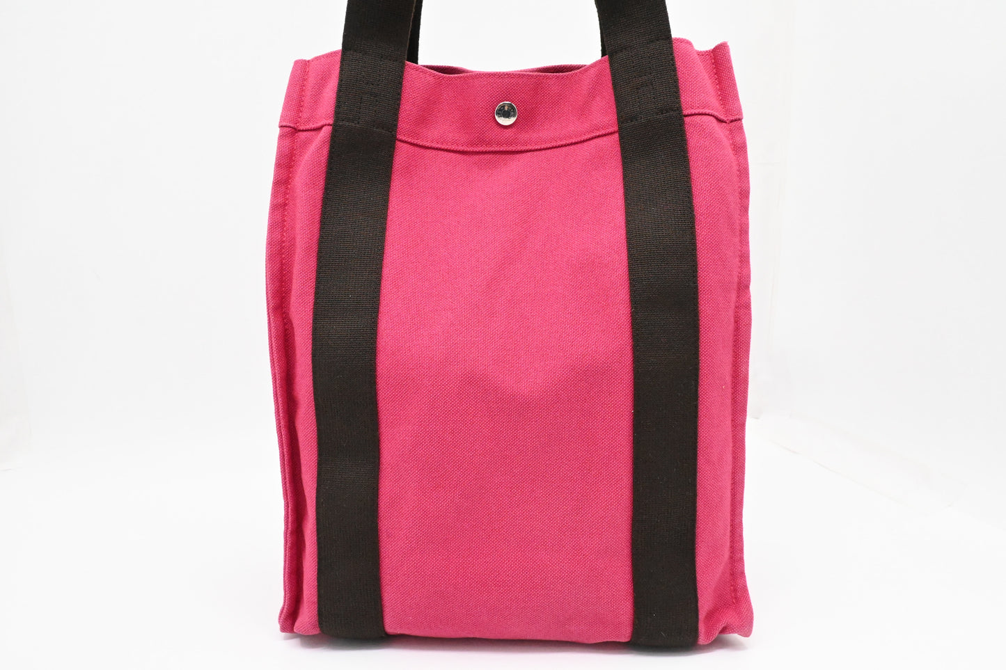 Hermes Herline Tote in Pink Canvas