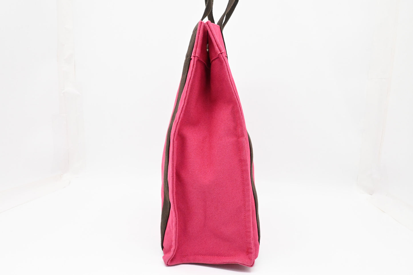 Hermes Herline Tote in Pink Canvas
