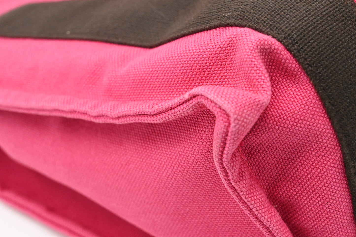 Hermes Herline Tote in Pink Canvas