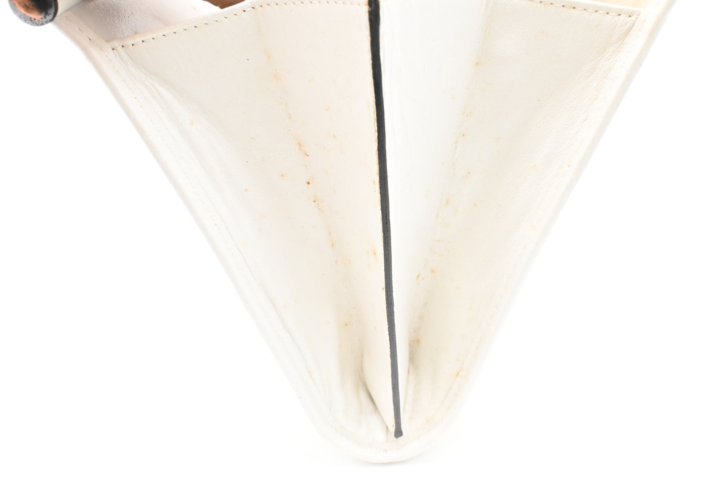 YSL Saint Laurent Clutch in White Chevron Leather