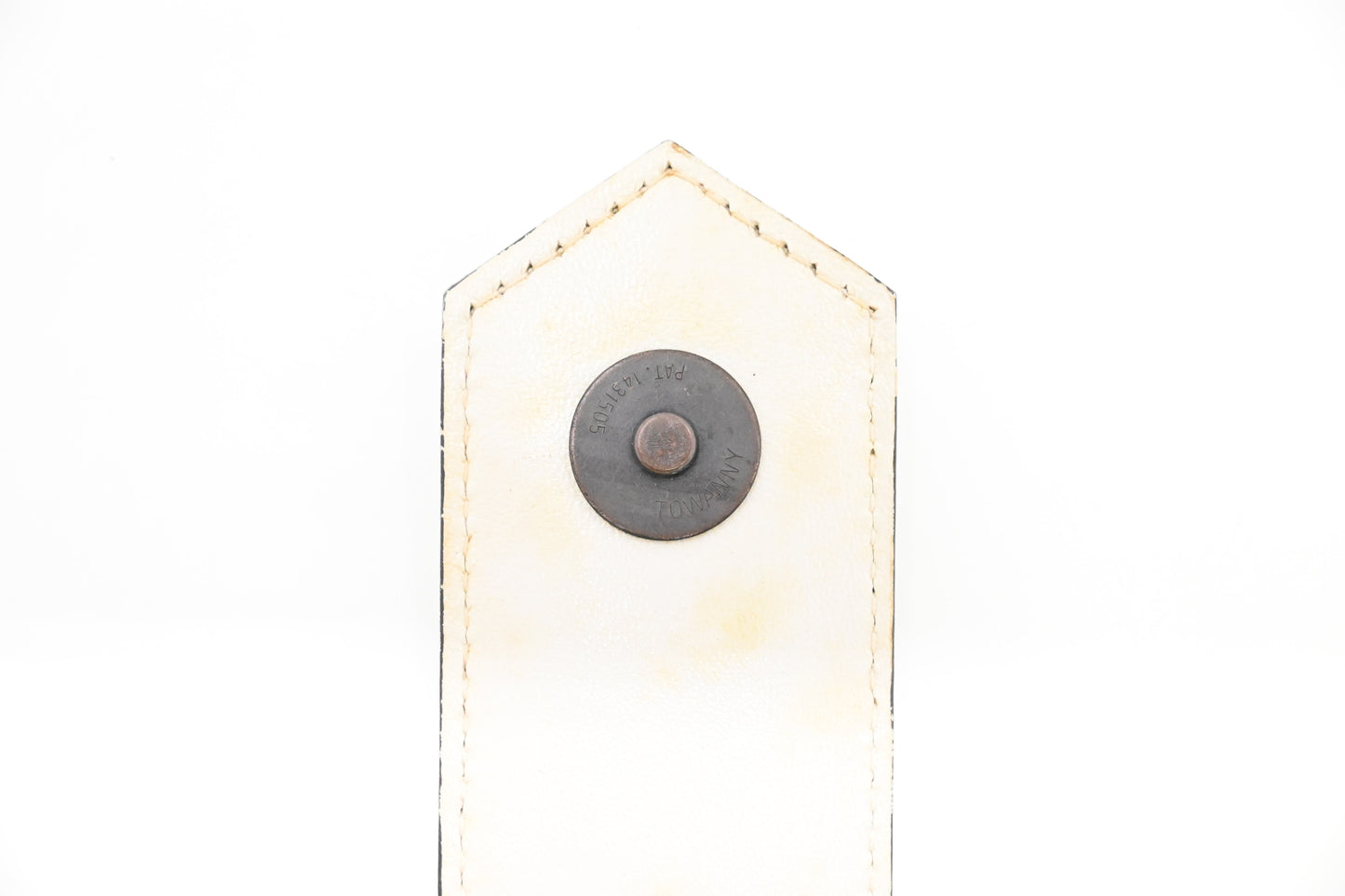 YSL Saint Laurent Clutch in White Chevron Leather