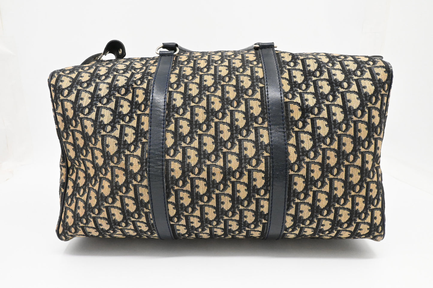 Dior Boston Bag in Navy Blue Oblique Canvas