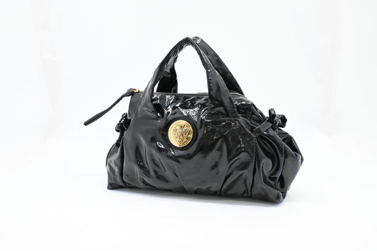 Gucci Handbag in Black Patent Leather