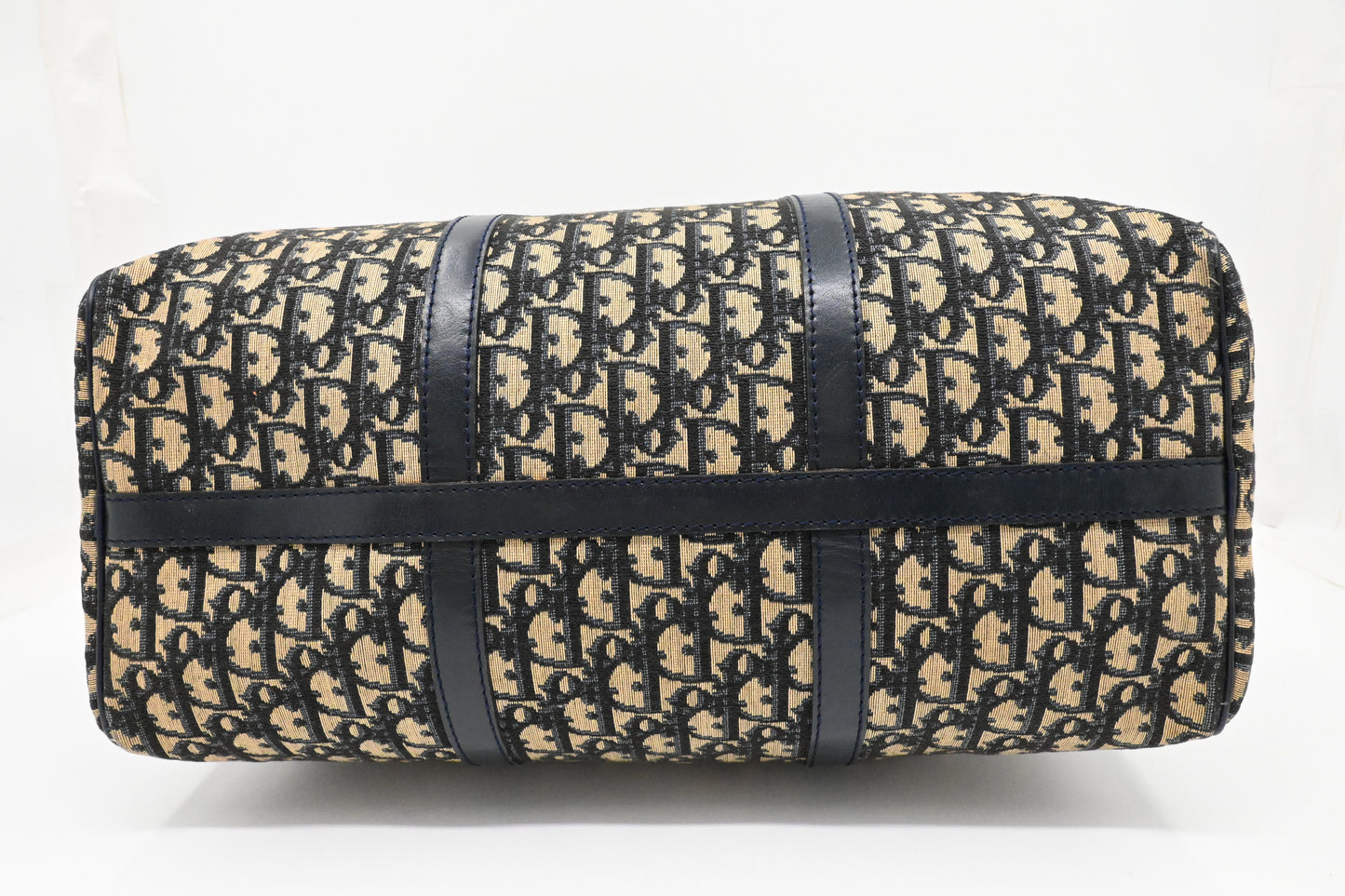Dior Boston Bag in Navy Blue Oblique Canvas