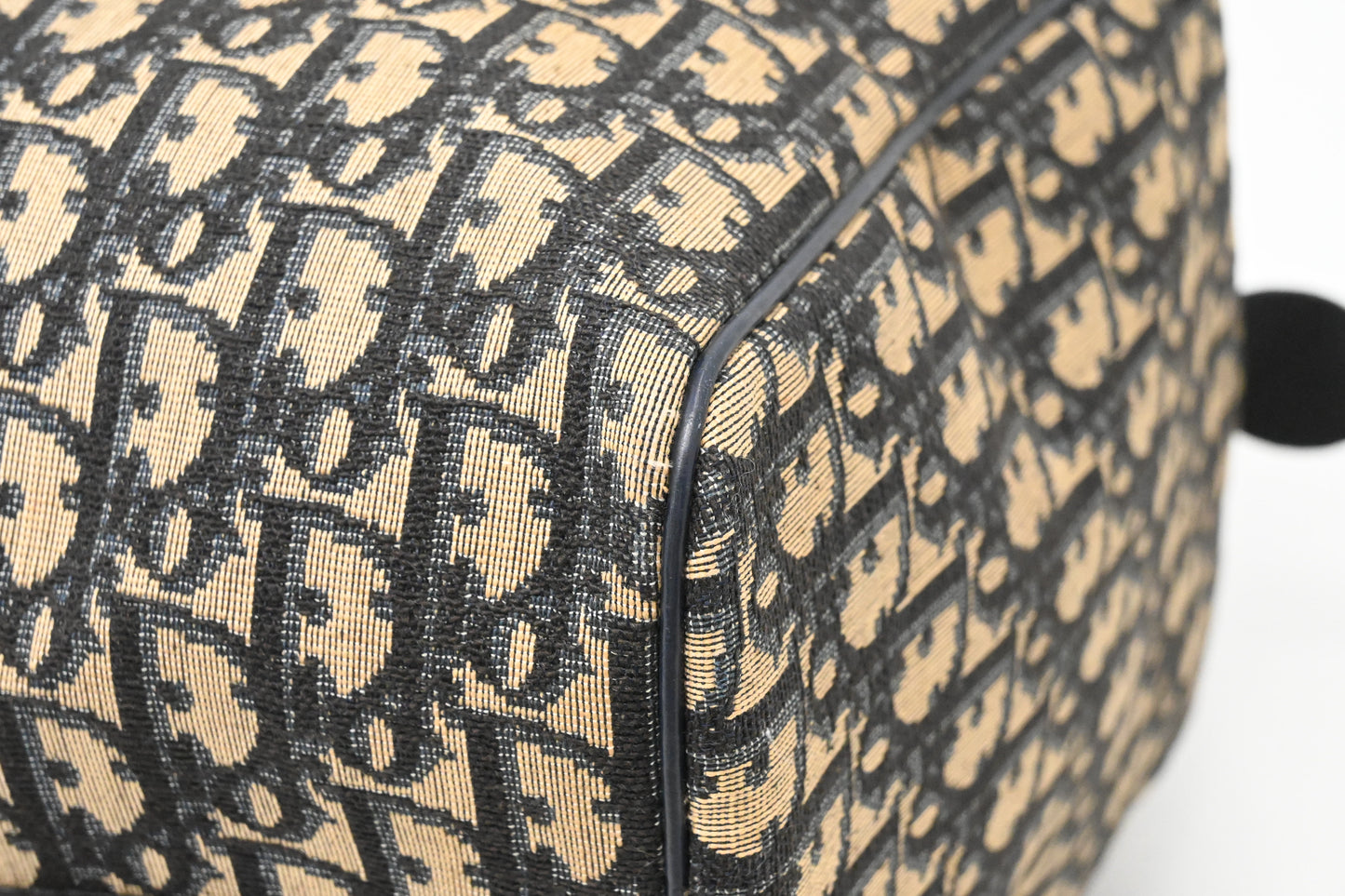 Dior Boston Bag in Navy Blue Oblique Canvas