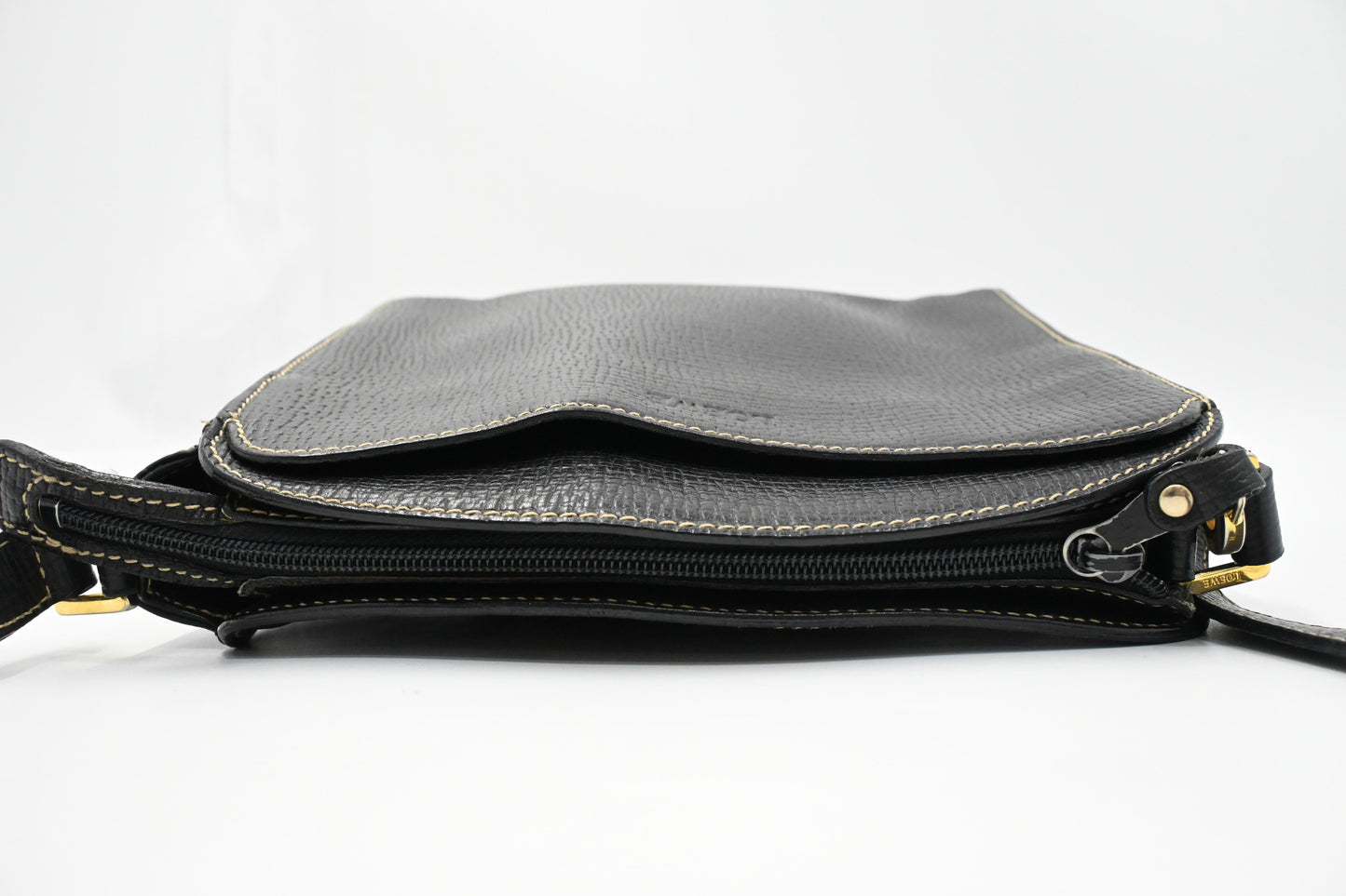 Loewe Square Crossbody in Black Leather