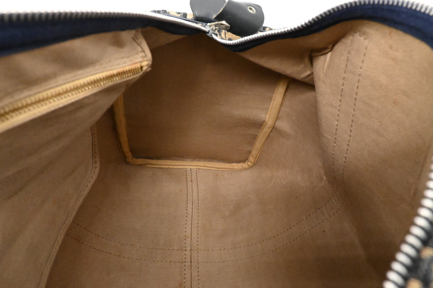 Dior Boston Bag in Navy Blue Oblique Canvas
