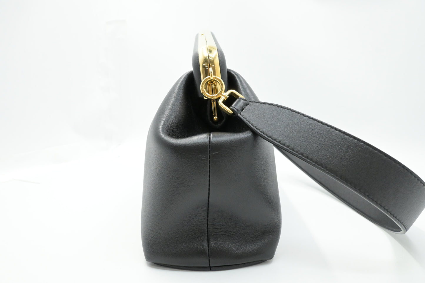 Fendi First Shoulder Bag in Black Leather