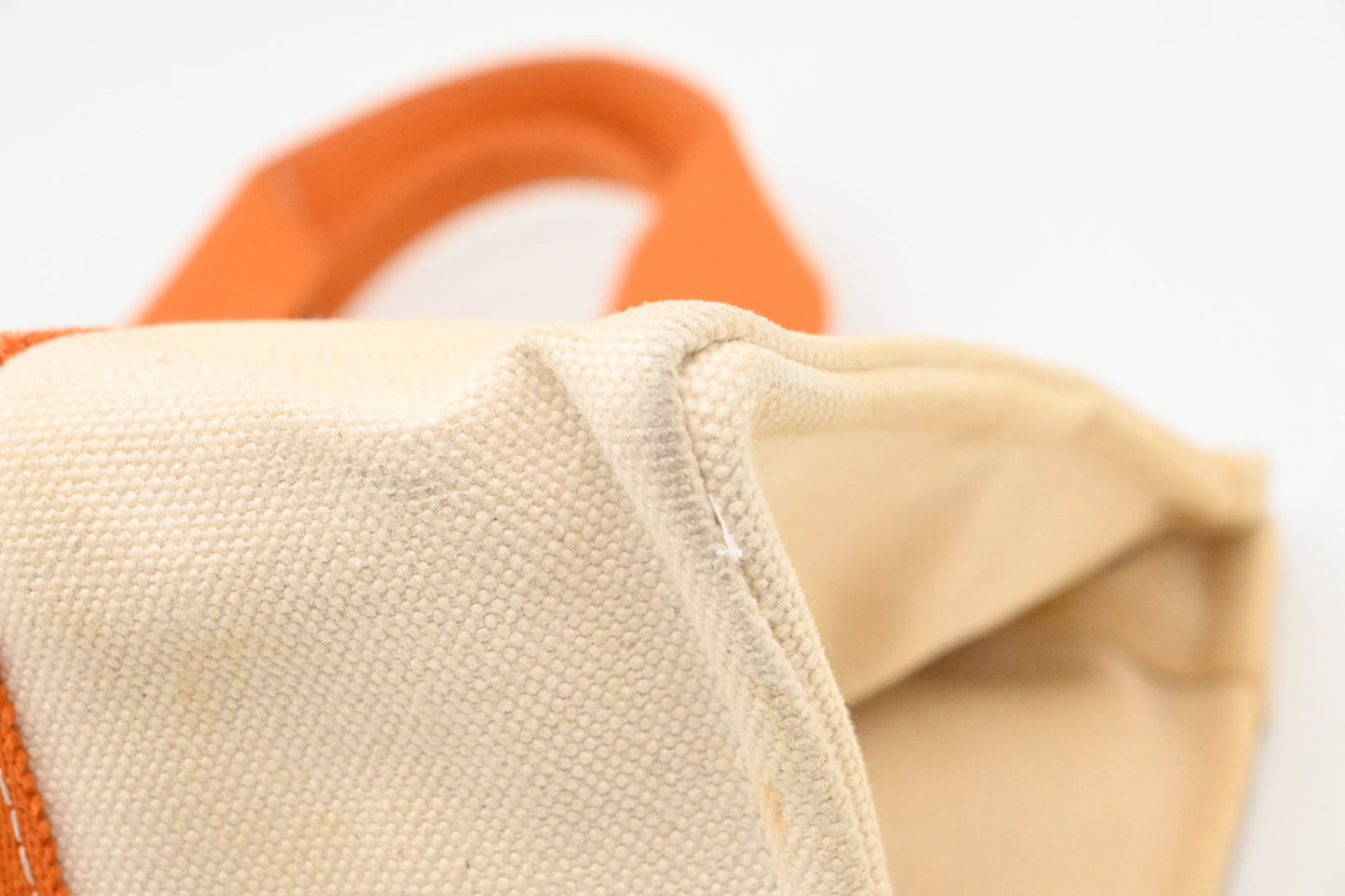Hermes Bora Bora Tote in Beige and Orange Canvas