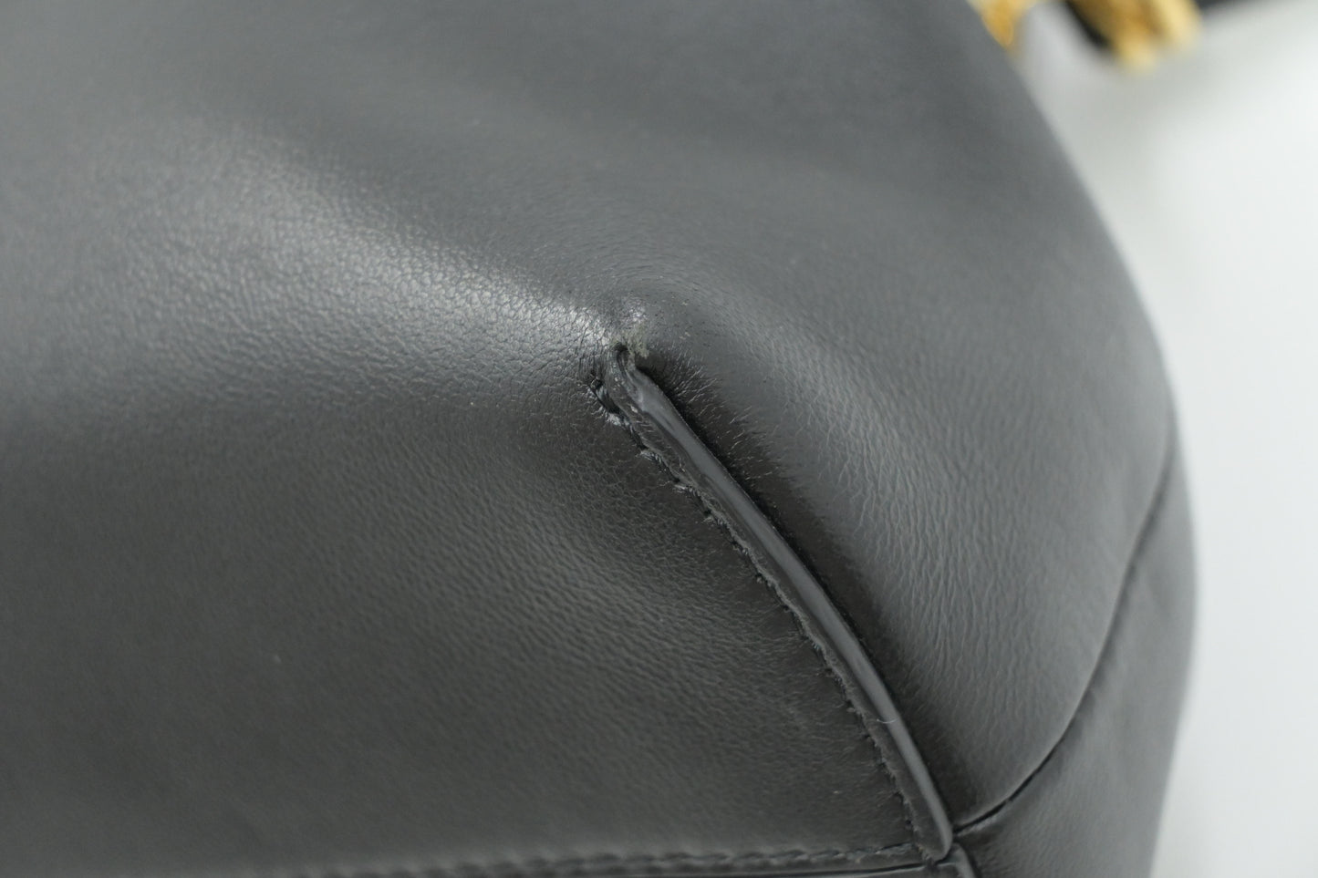 Fendi First Shoulder Bag in Black Leather