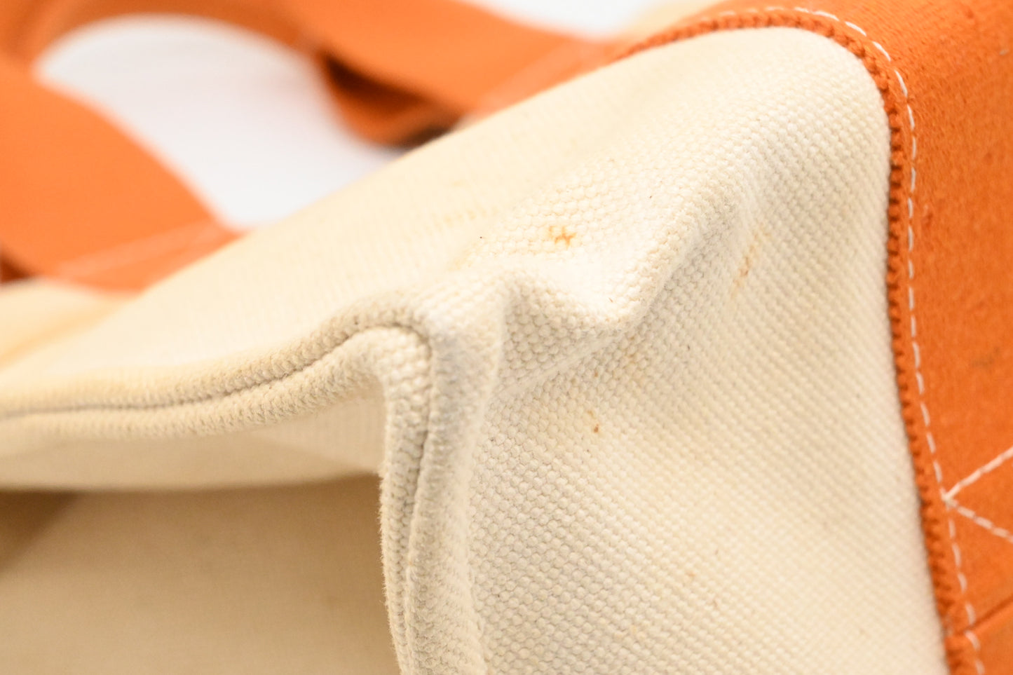 Hermes Bora Bora Tote in Beige and Orange Canvas