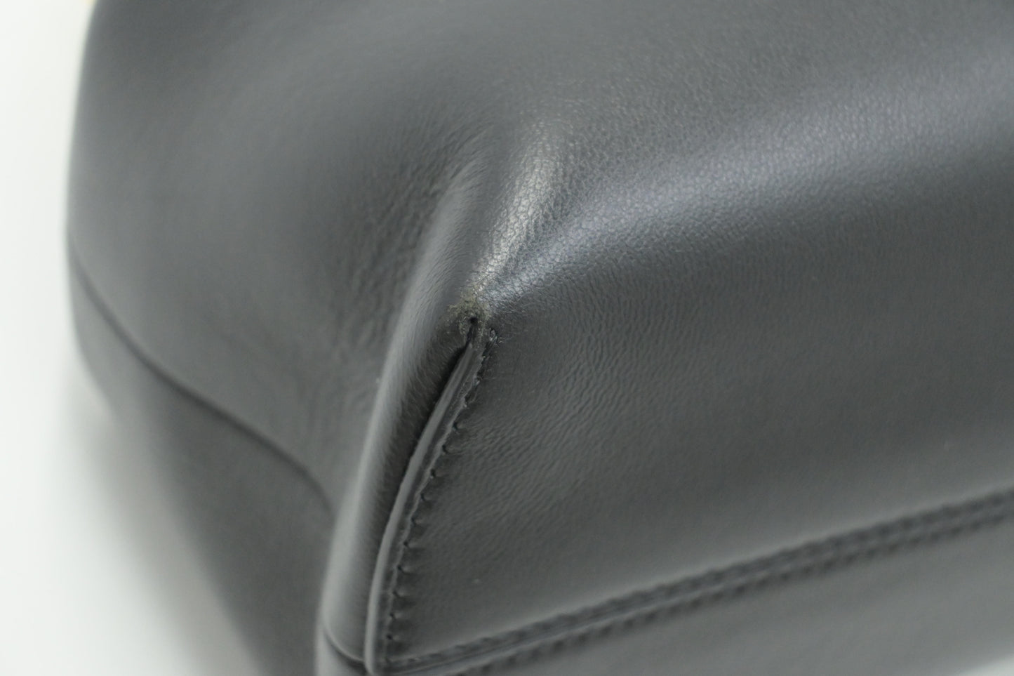 Fendi First Shoulder Bag in Black Leather