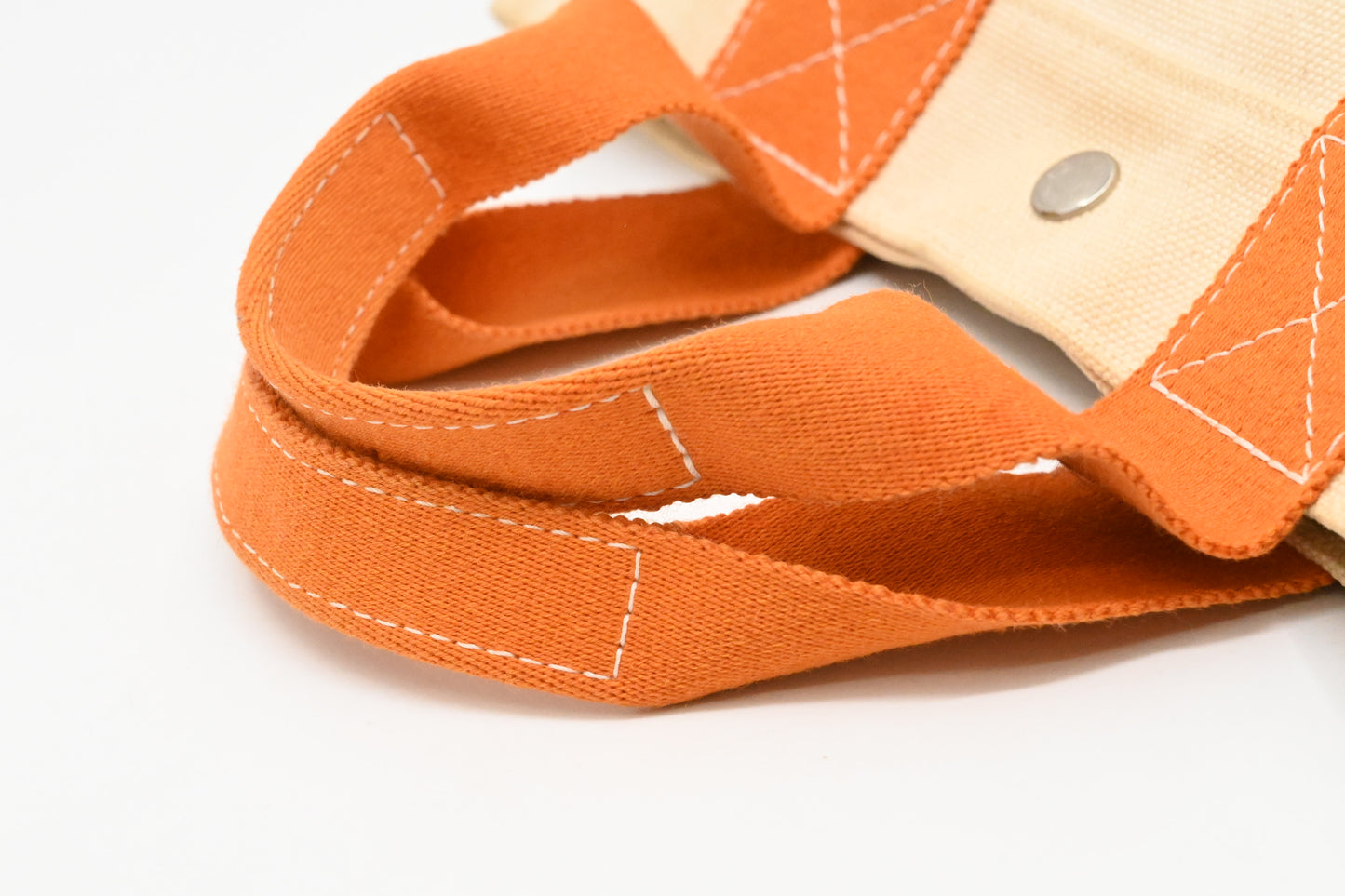 Hermes Bora Bora Tote in Beige and Orange Canvas