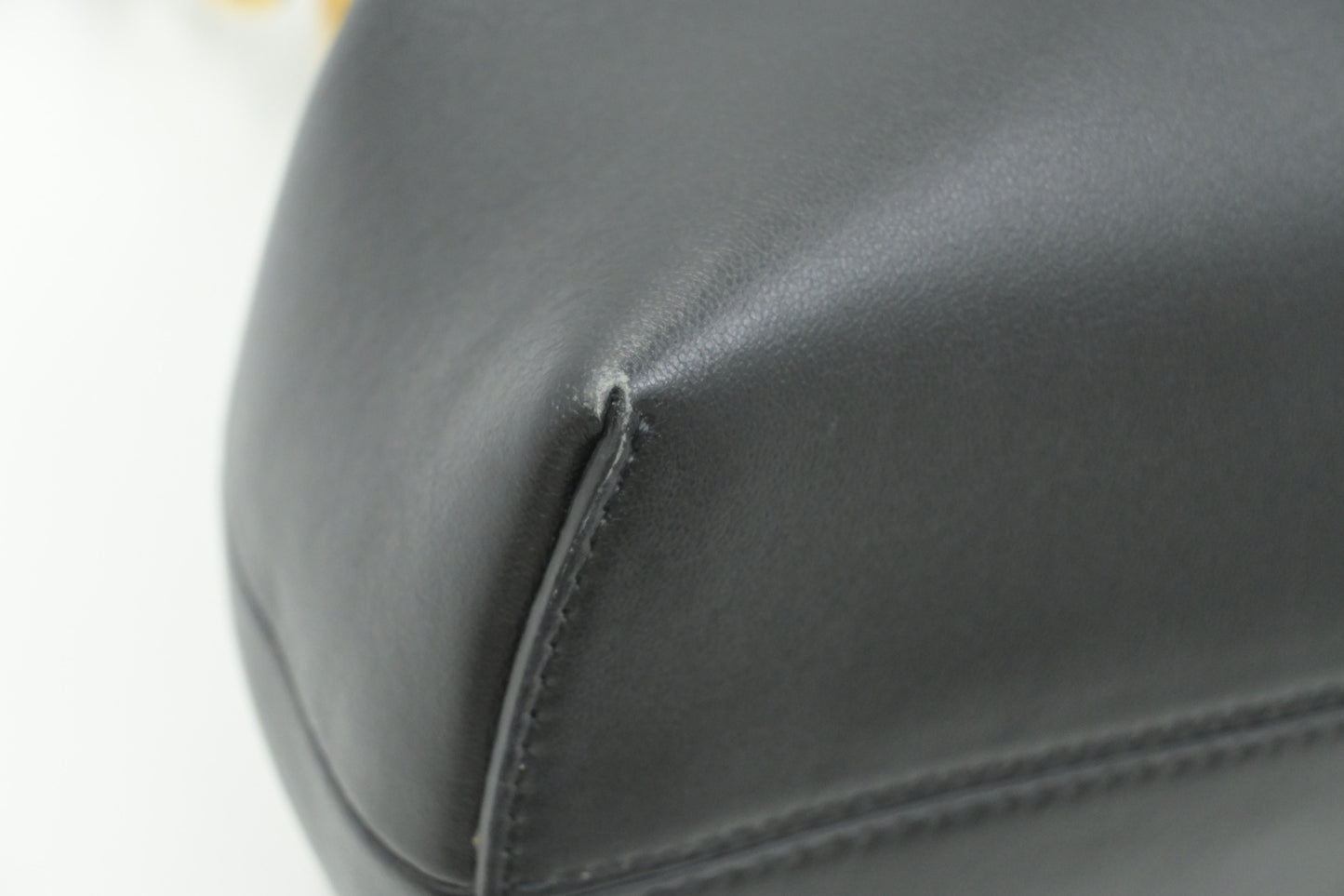 Fendi First Shoulder Bag in Black Leather