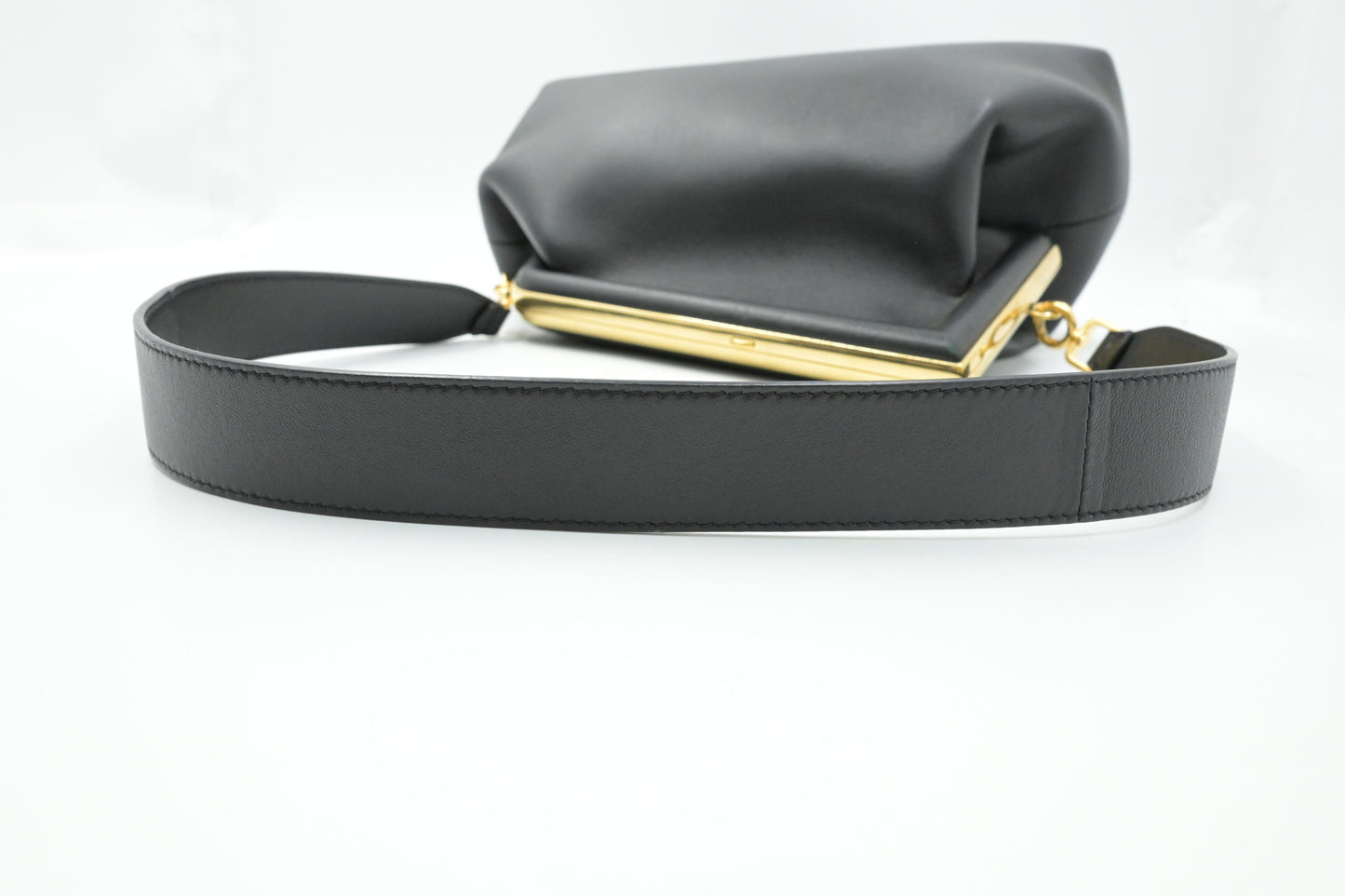 Fendi First Shoulder Bag in Black Leather