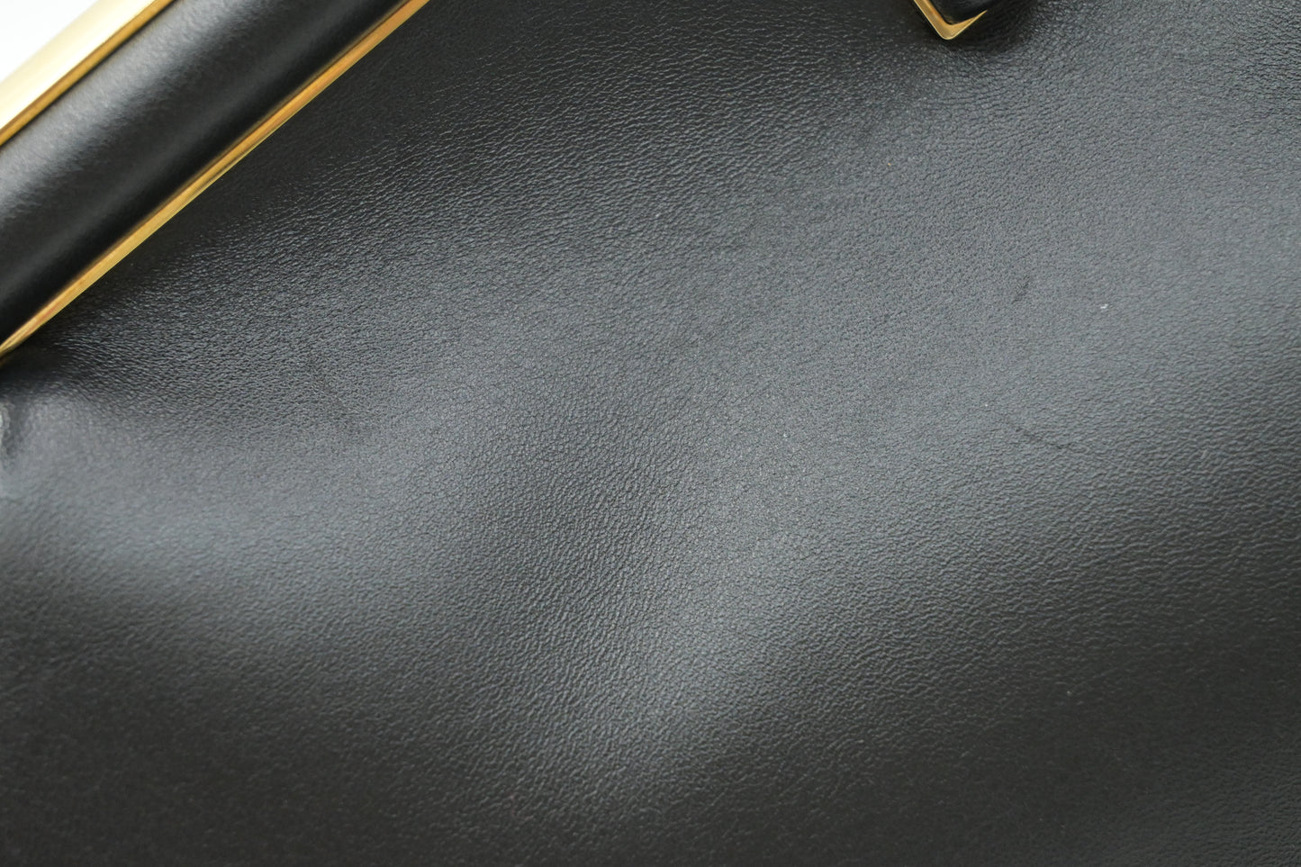 Fendi First Shoulder Bag in Black Leather