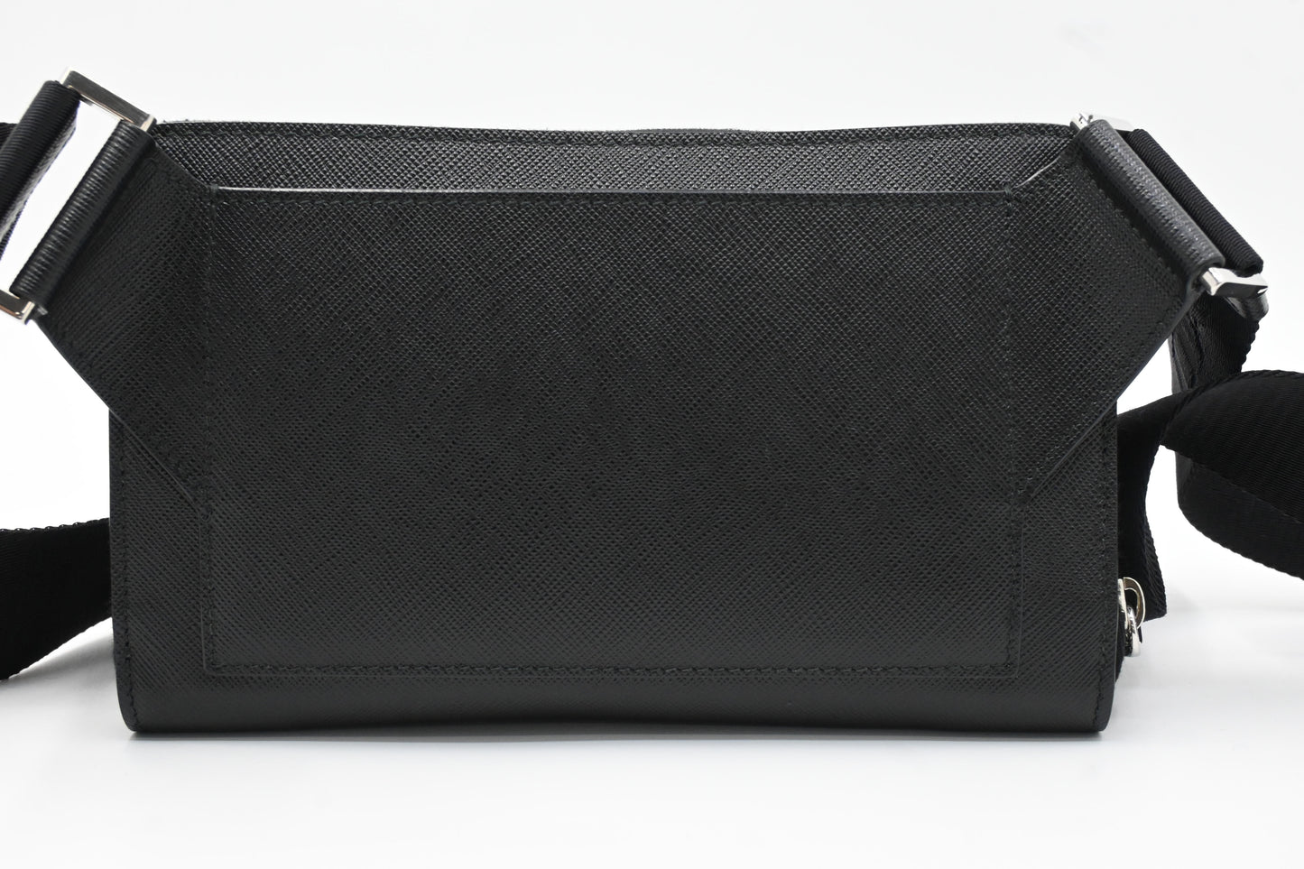Prada Belt Bag in Black Saffiano Leather