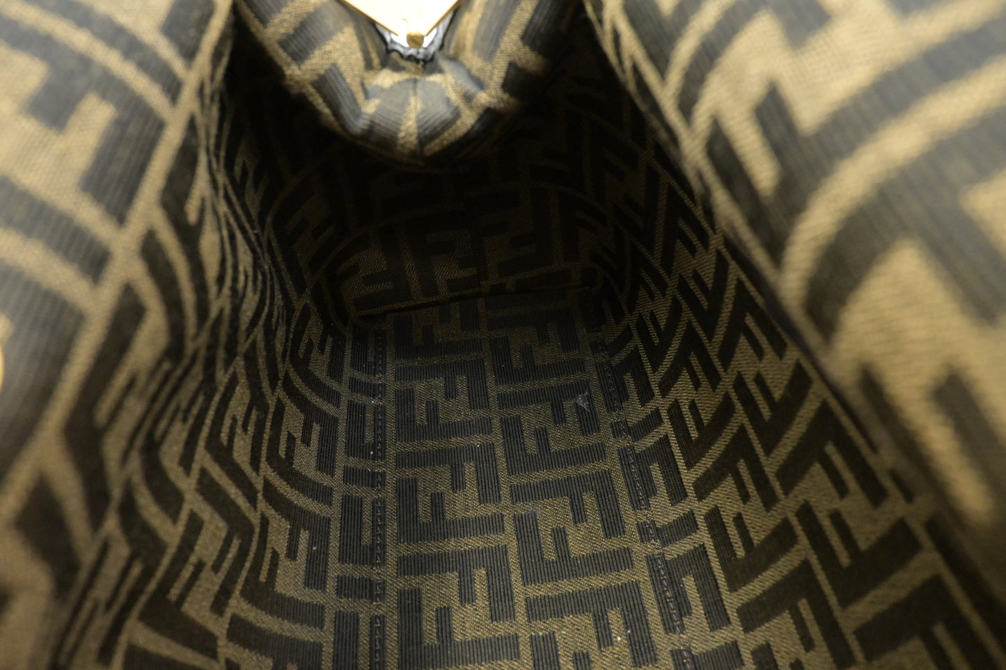 Fendi First Shoulder Bag in Black Leather