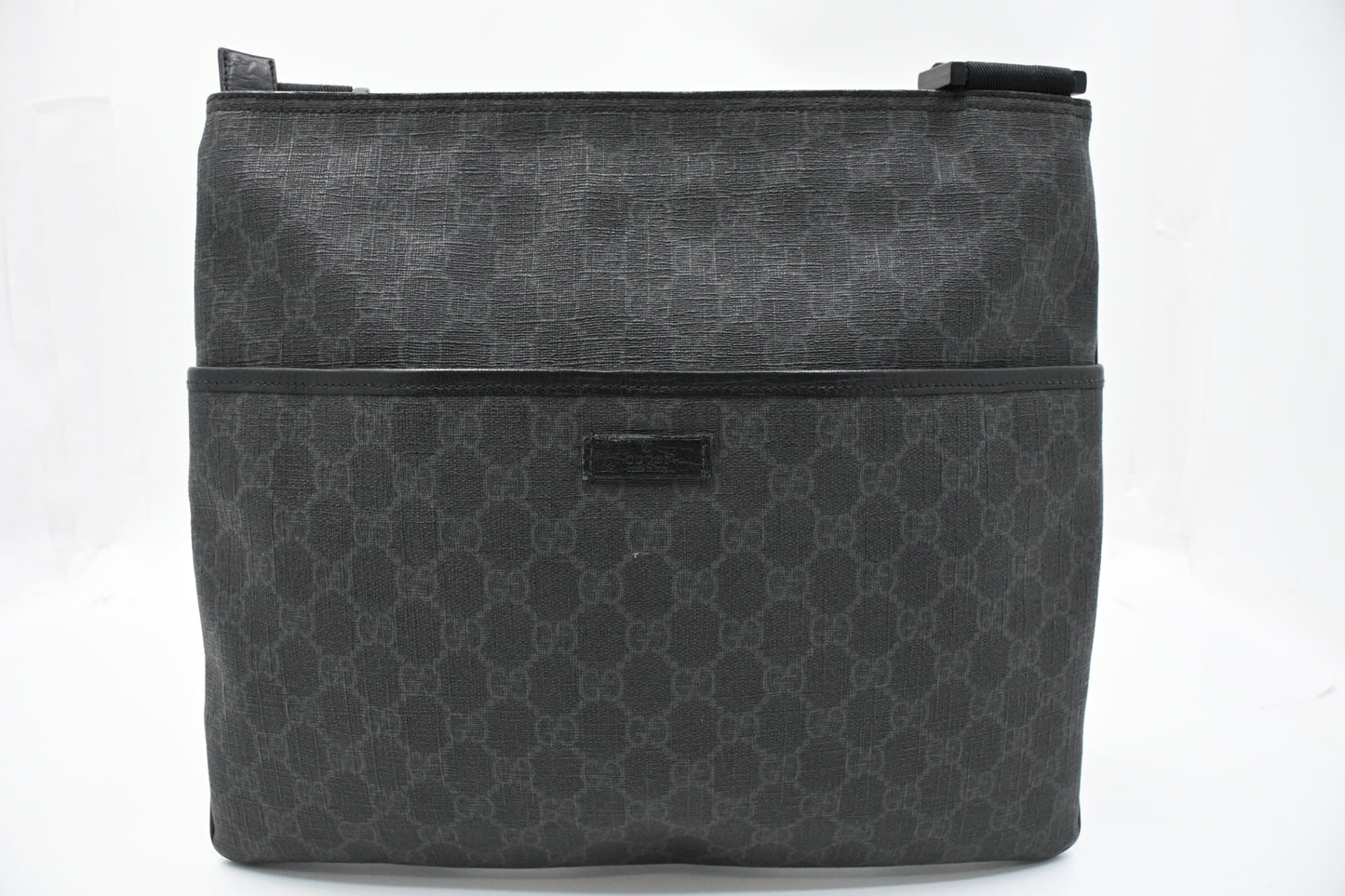 Gucci Square Crossbody in Black GG Supreme Canvas