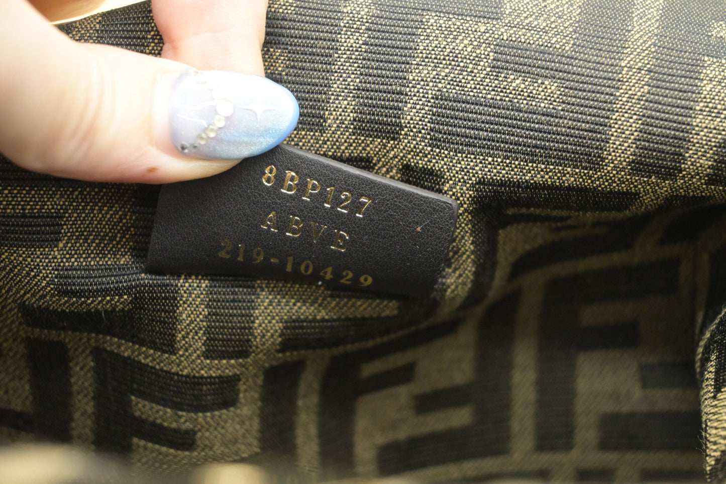 Fendi First Shoulder Bag in Black Leather