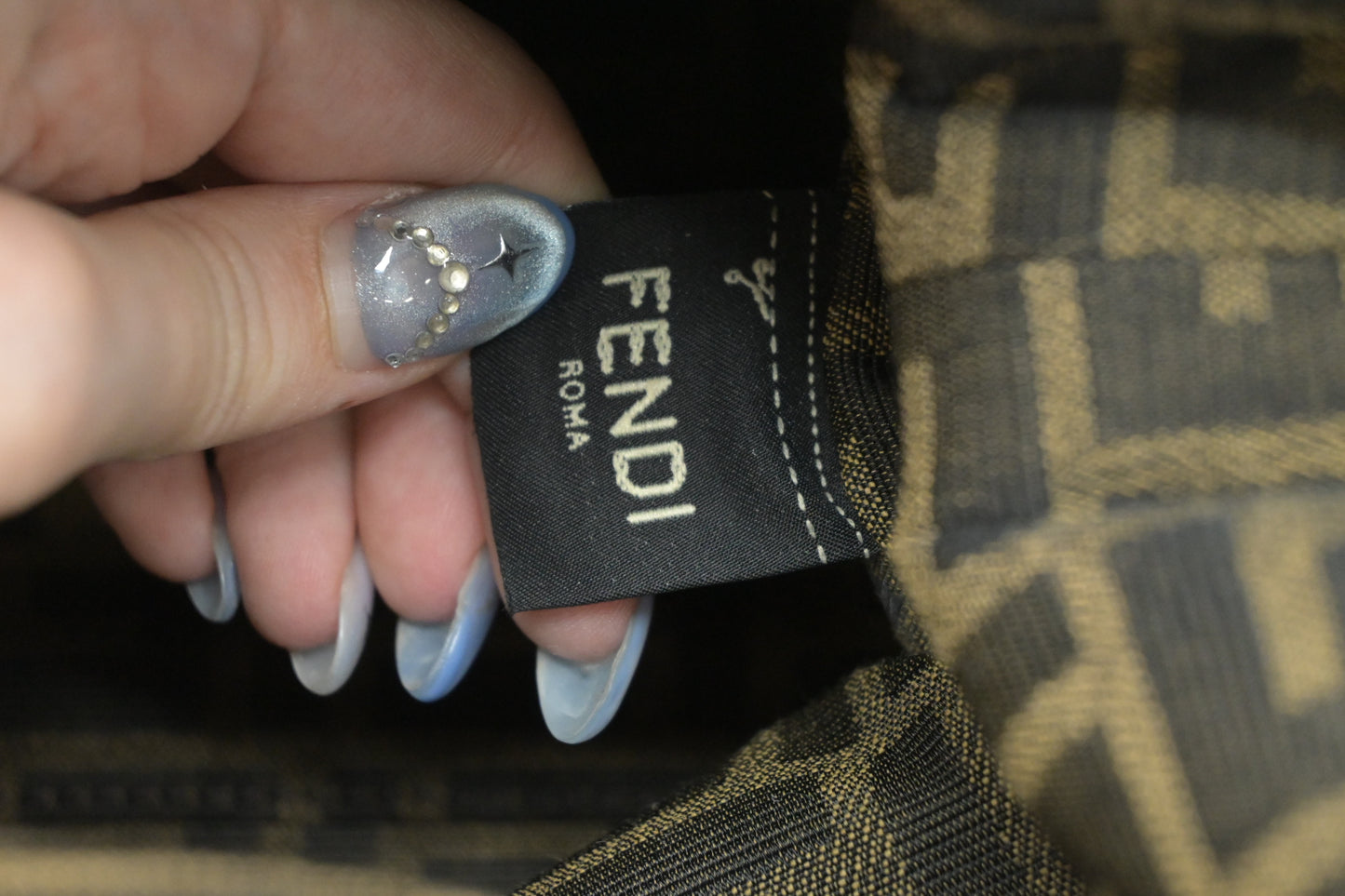 Fendi First Shoulder Bag in Black Leather