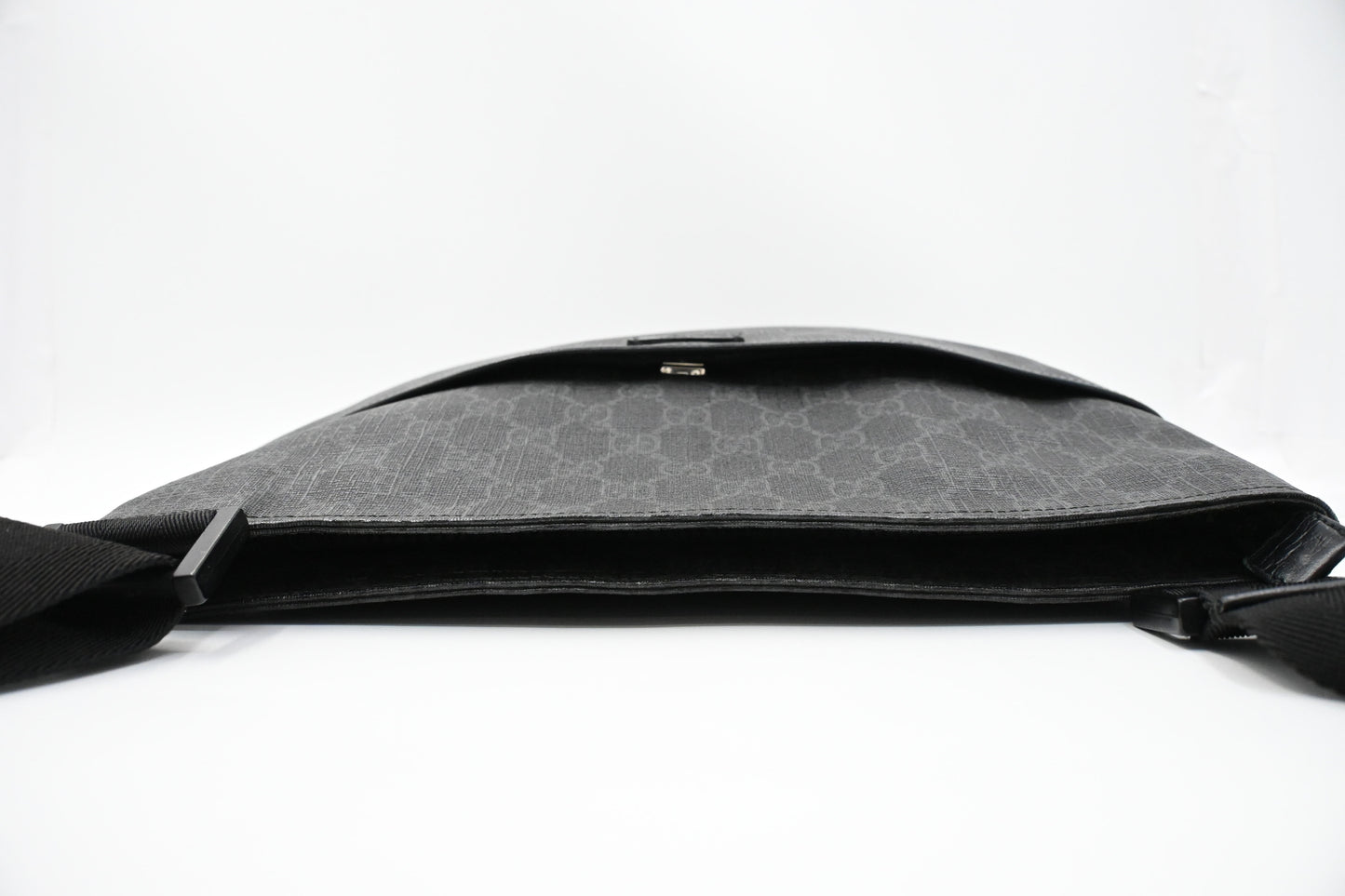 Gucci Square Crossbody in Black GG Supreme Canvas