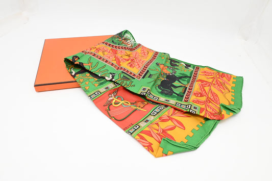 Hermes "Musique des Dieux" Carre 90 in Silk