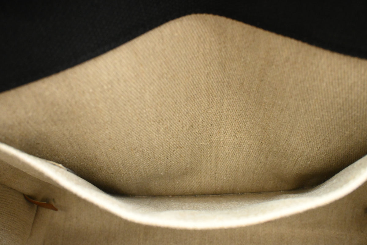 Chloe Woody Medium Tote in Black Canvas