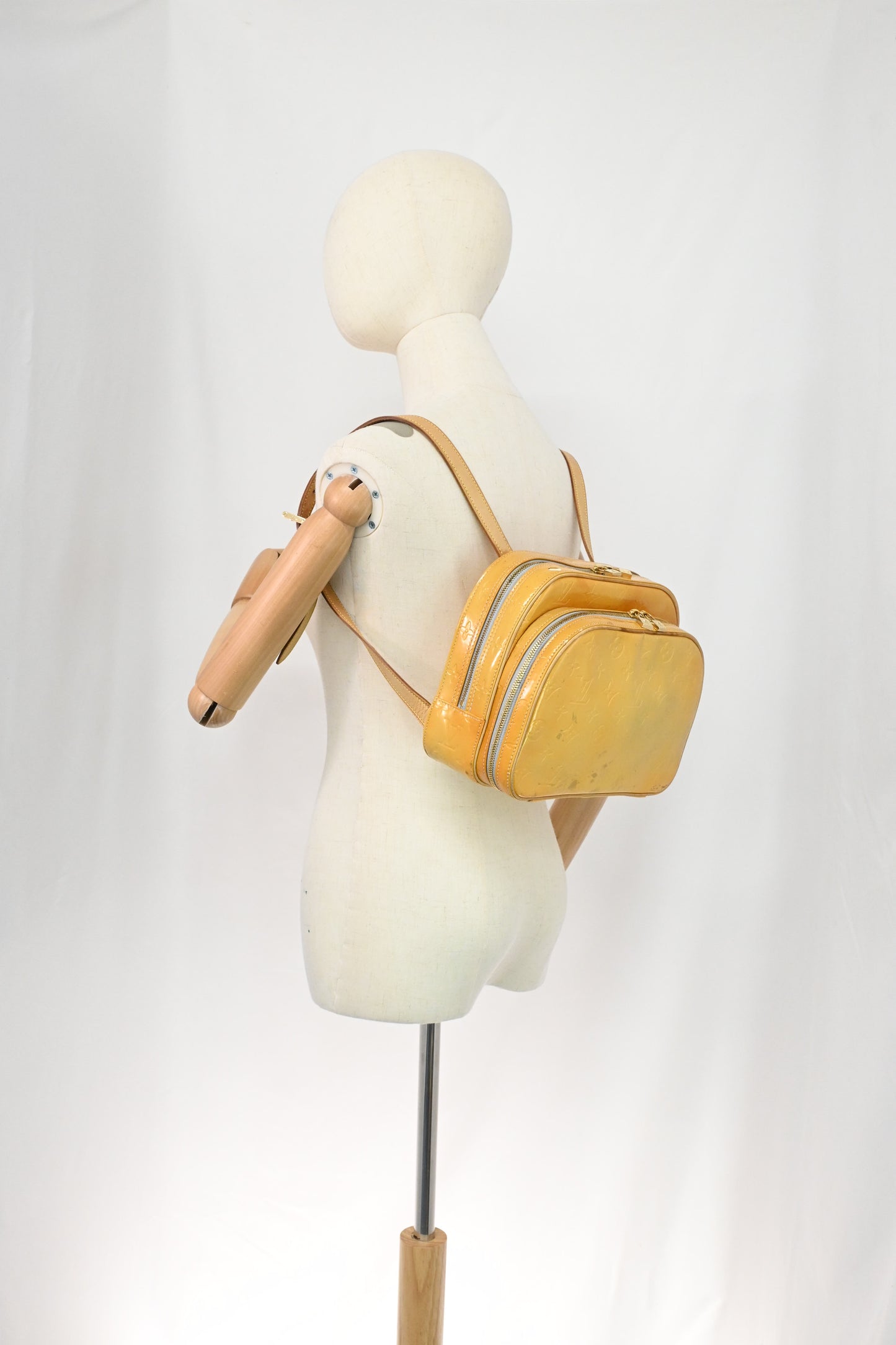 Louis Vuitton Murray Backpack in Yelow Vernis Leather