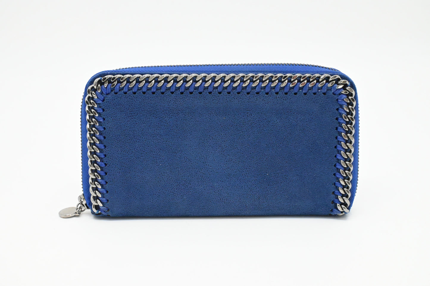Stella McCartney Falabella Zip Continental Wallet in Blue Canvas