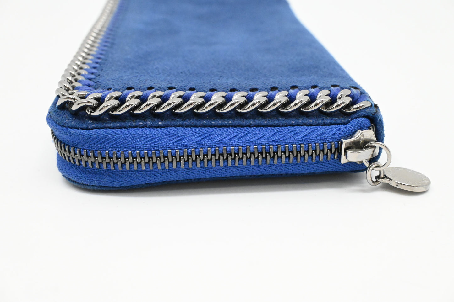 Stella McCartney Falabella Zip Continental Wallet in Blue Canvas