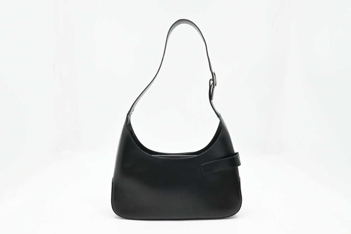 Ferragamo Shoulder Bag in Black Leather