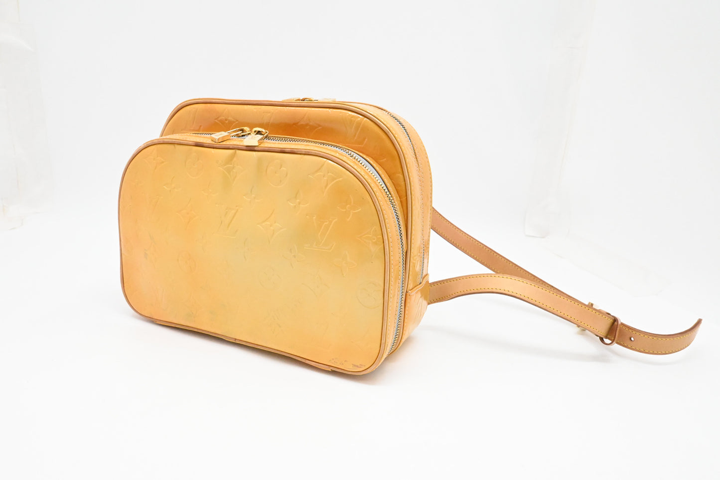 Louis Vuitton Murray Backpack in Yelow Vernis Leather