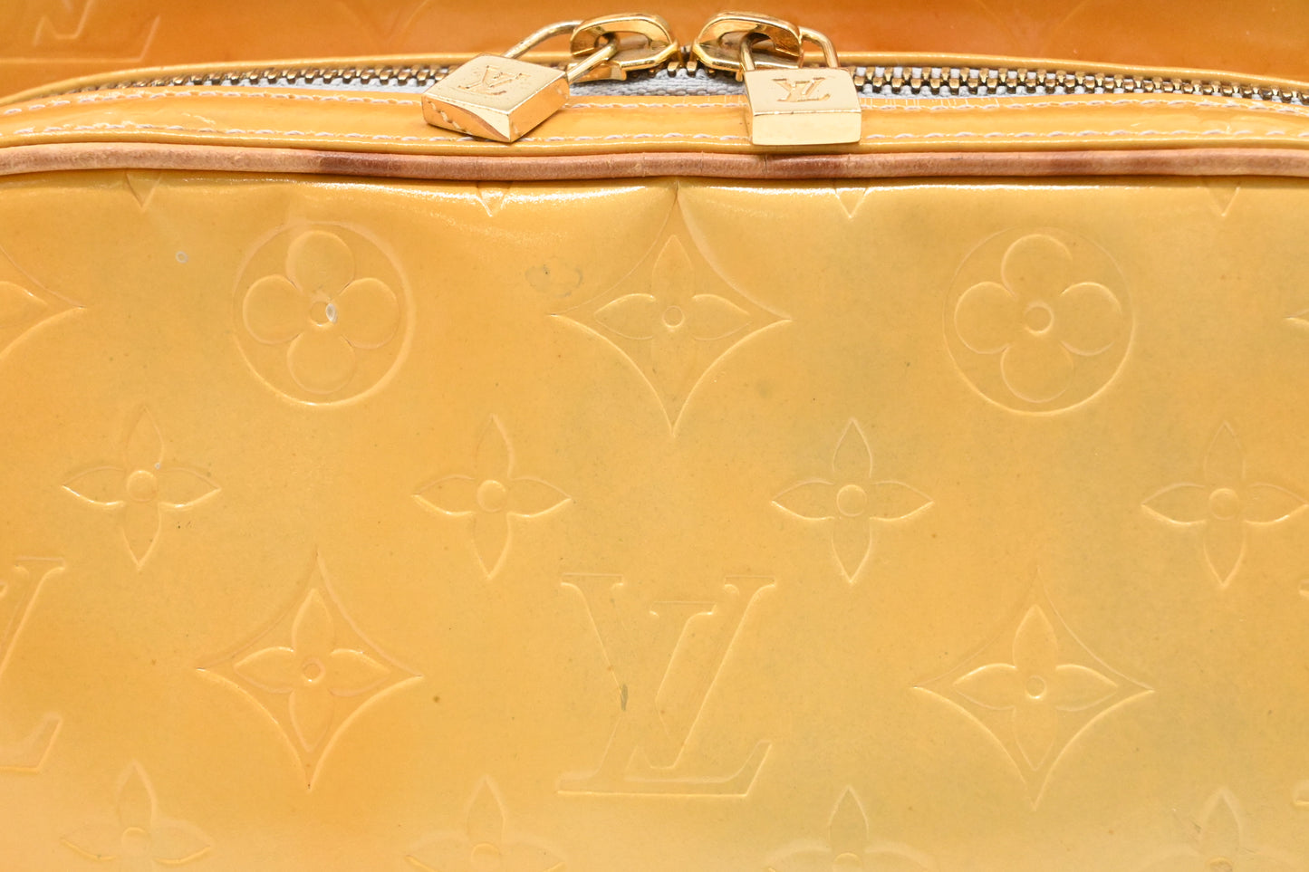 Louis Vuitton Murray Backpack in Yelow Vernis Leather